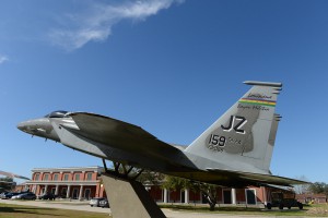 A Louisiana National Guard F-15 used to enforce no-fly zones over Iraq is displayed at the Louisiana National Guard Museum at Jackson Barracks in New Orleans, where it will be part of an upcoming exhibit, “Boots in the Sand - The Louisiana National Guard's Role in the Liberation of Kuwait, 1990-91,” which will open February 29, 2016. (U.S. Air National Guard photo by Master Sgt. Toby Valadie)