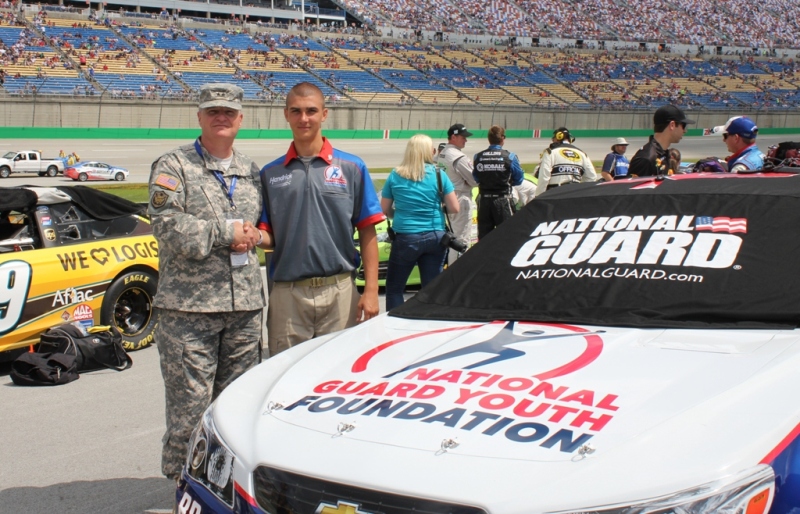 La. National Guard YCP Cadet honored at NASCAR Race