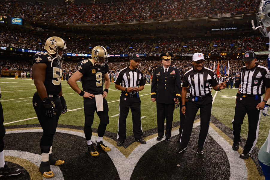 NFL salutes military members