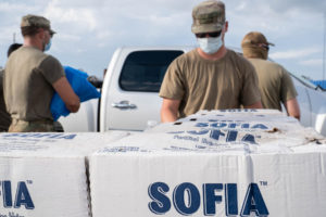 Louisiana National Guardsmen distribute food and water to the community during the recovery from Hurricane Ida, in Lockport, La., Aug. 31, 2021, during the recovery from Hurricane Ida. The LANG has activated more than 5,000 guardsmen to support the recovery from Hurricane Ida. (U.S. Army National Guard photo by Staff Sgt. Josiah Pugh)