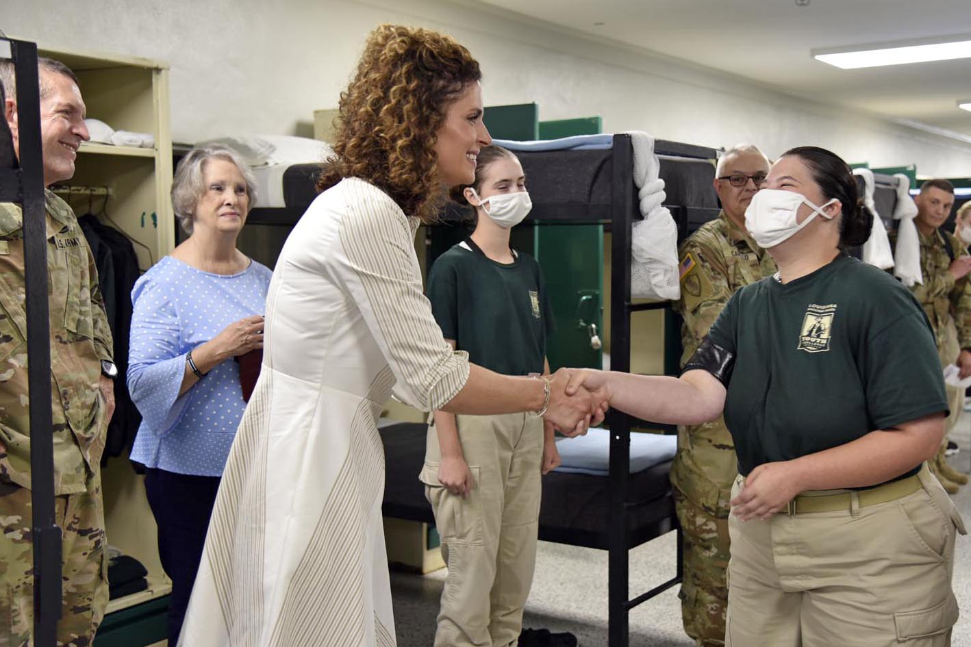 Congresswoman visits Louisiana Youth Challenge Program