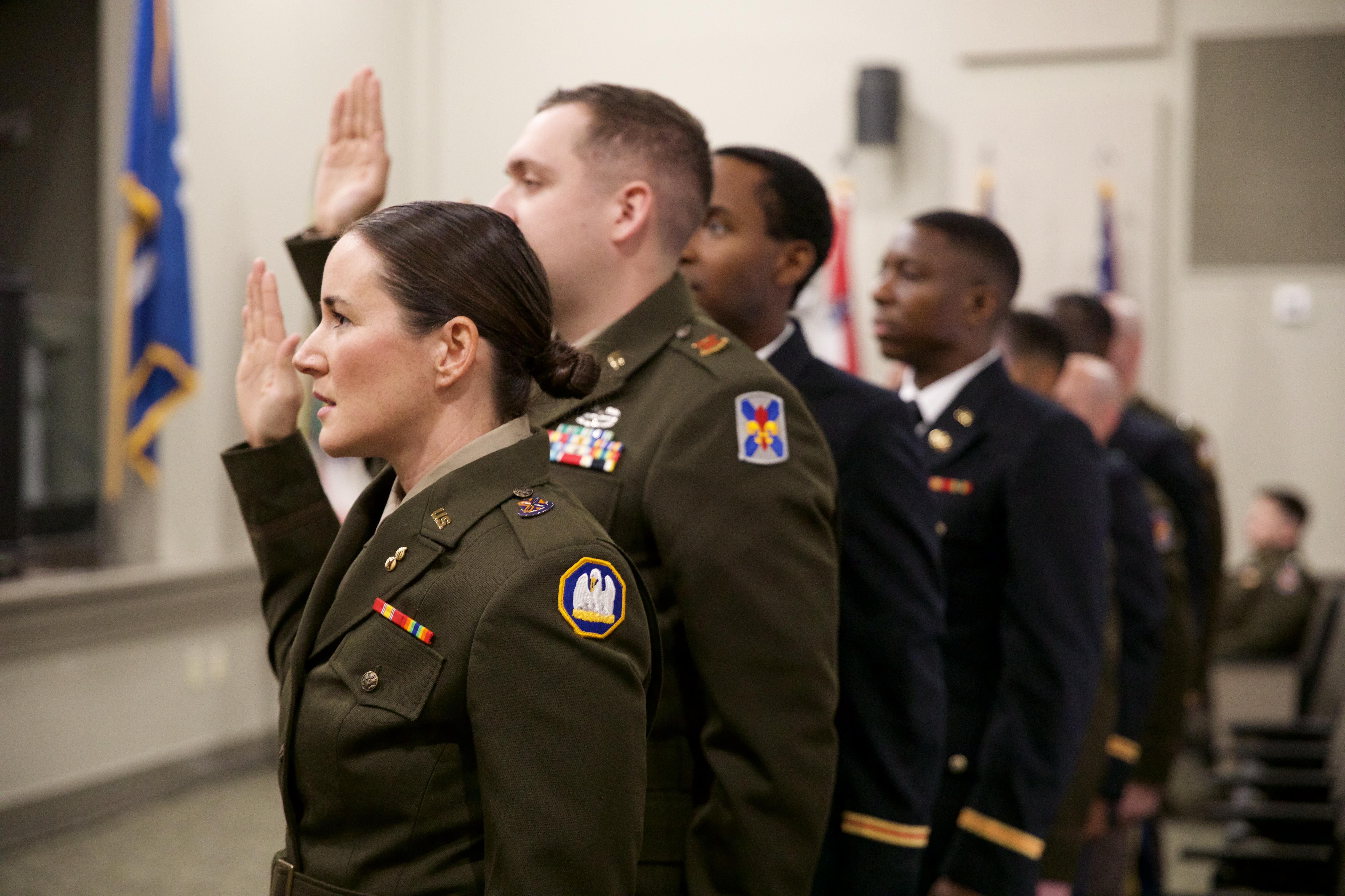 Louisiana National Guard commissions nine new officers