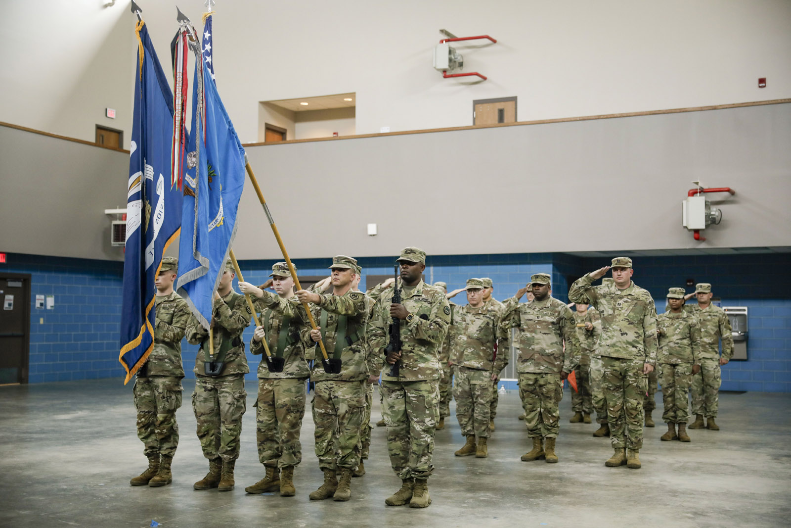 La. Guard intelligence battalion welcomes new commander and sergeant major