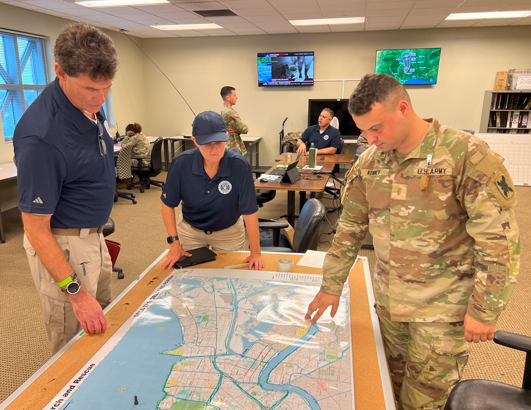 La. National Guard augmented by force-multiplier, La. State Guard, during Hurricane Francine response