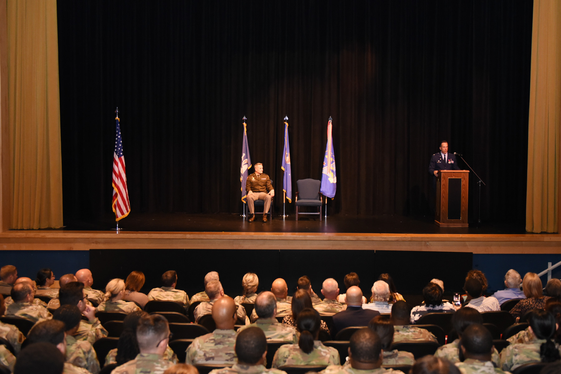 La. Guard holds retirement ceremony for distinguished colonel at Belle Chasse Academy